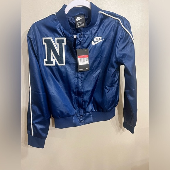 Nike Other - Nike Blue Satin Bomber Jacket
Youth large
New with tags